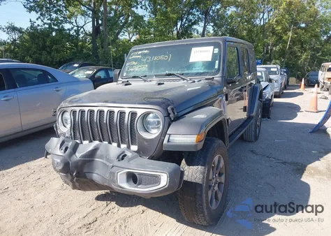 2019 Jeep Wrangler Unlimited Sahara 4X4 из США, поврежденный, VIN 1C4HJXEG5KW597919